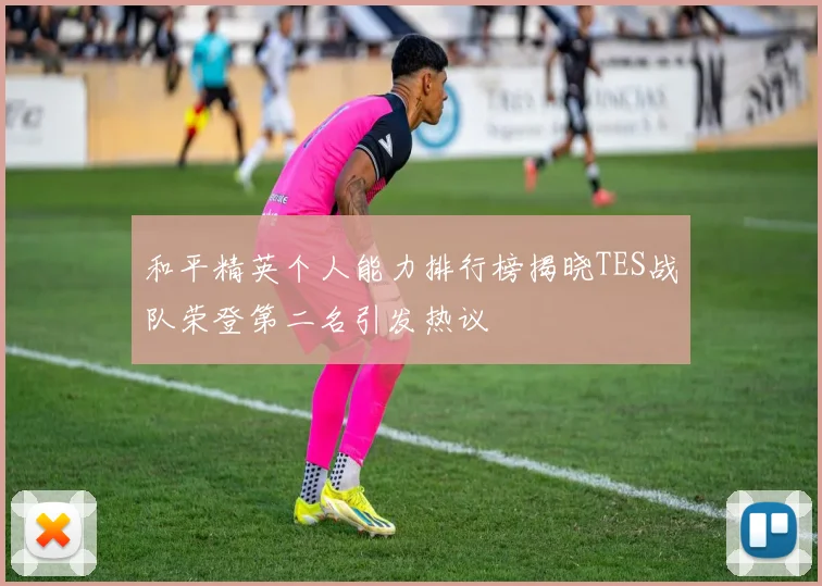 和平精英个人能力排行榜揭晓TES战队荣登第二名引发热议